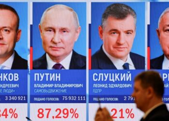 El Kremlin anunció que Putin ganó las elecciones con más del 87% de los votos