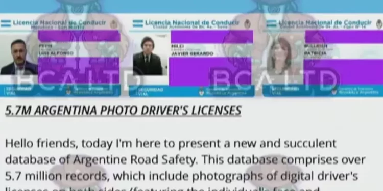 Hackearon la base de datos de todas las licencias de conducir del país