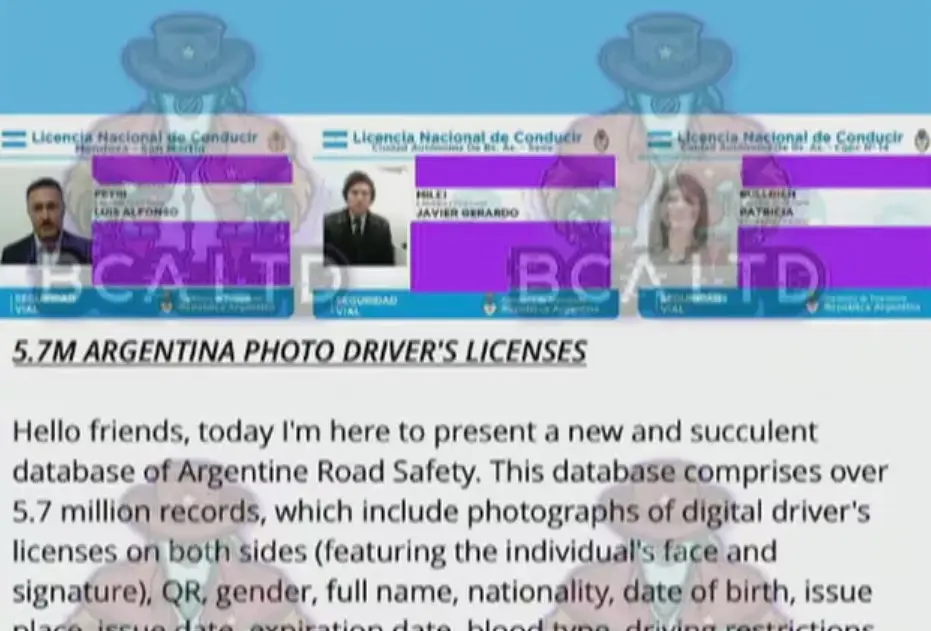 Hackearon la base de datos de todas las licencias de conducir del país – La  Proclama