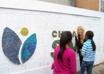 Fue inaugurada la primera cuadra del Plan de Transformación Simbólica de Basurales en el barrio Juan XXIII