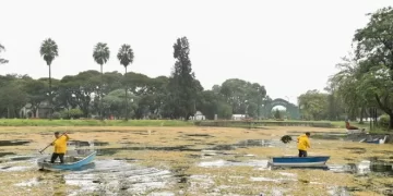 Quince toneladas de basura retiran del Lago San Miguel para su recuperación