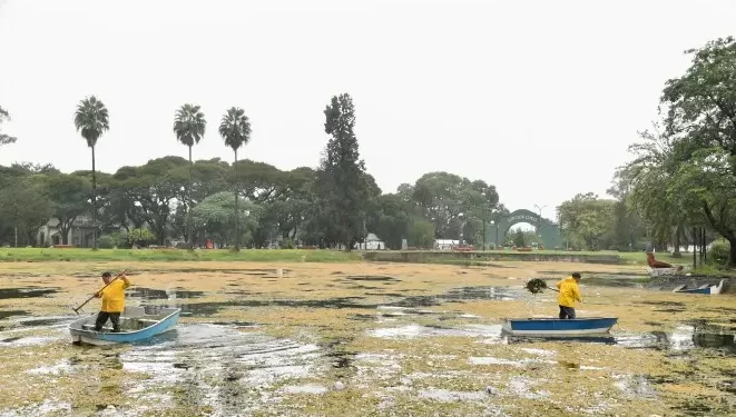 Quince toneladas de basura retiran del Lago San Miguel para su recuperación