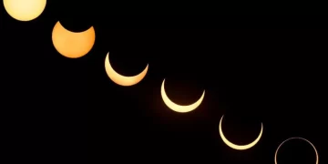 El eclipse solar total, convirtió al día en noche