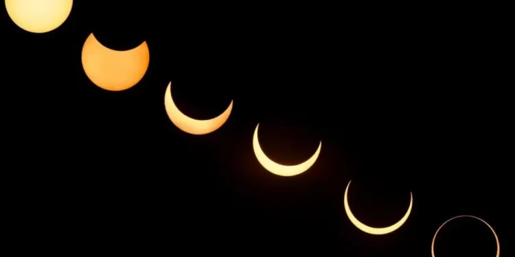 El eclipse solar total, convirtió al día en noche