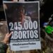 Campaña gráfica para visibilizar los 245.000 abortos desde que la Ley fue aprobada