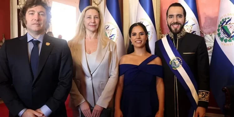 Javier Milei participó de la asunción de Nayib Bukele en El Salvador