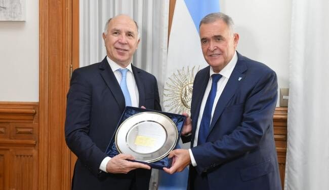 Ricardo Lorenzetti fue recibido por Osvaldo Jaldo