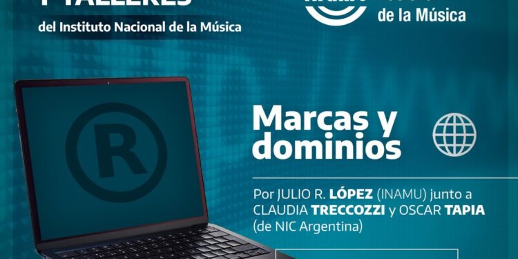 Capacitación virtual sobre “Marcas y Dominios” para el sector musical