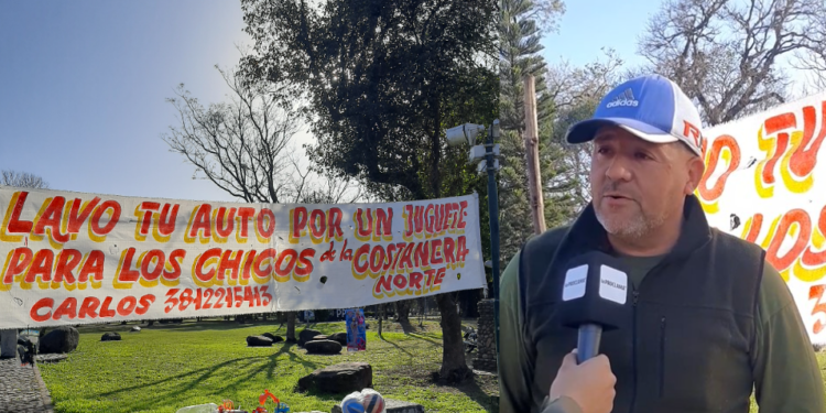 Lavando autos por juguetes: La iniciativa de Carlos para el Día del Niño