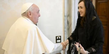 Victoria Villarruel se reunió con el Papa Francisco en el Vaticano