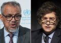 Javier Milei planea denunciar el jefe de la OMS por delitos de lesa humanidad
