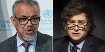 Javier Milei planea denunciar el jefe de la OMS por delitos de lesa humanidad