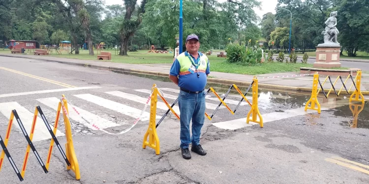 Refuerzan controles de tránsito en el Parque 9 de Julio para mayor seguridad