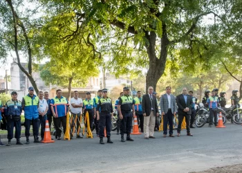 Con el apoyo de la policia, el Municipio de Capital refuerza los controles viales