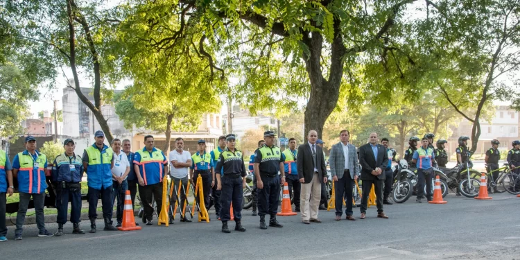 Con el apoyo de la policia, el Municipio de Capital refuerza los controles viales