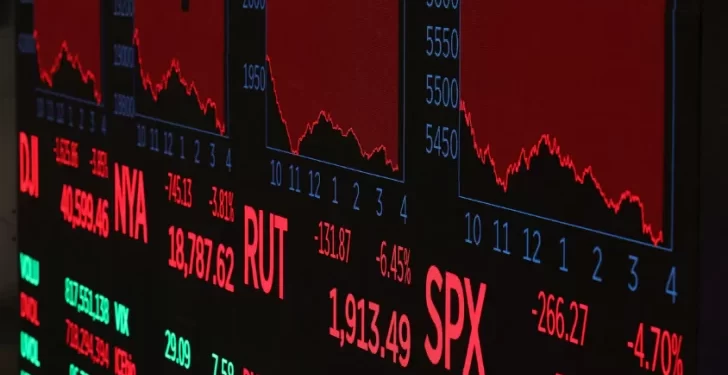 Fuerte caída de acciones argentinas en Wall Street y suba del riesgo país