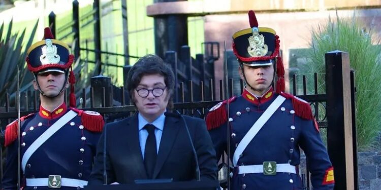 Milei en el acto por Malvinas: «Buscamos ser una potencia para que los malvinenses decidan ser Argentinos»