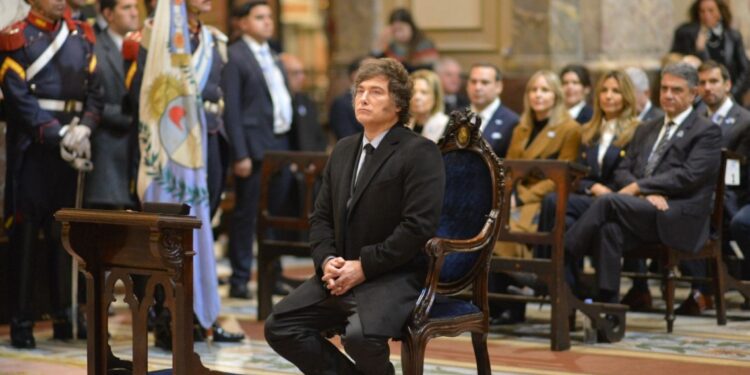 Milei participó del Tedeum por el 25 de Mayo en la Catedral Metropolitana