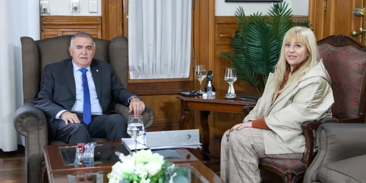 Chahla presentó a Jaldo el Plan de Contingencia ante Inundaciones y busca financiamiento internacional