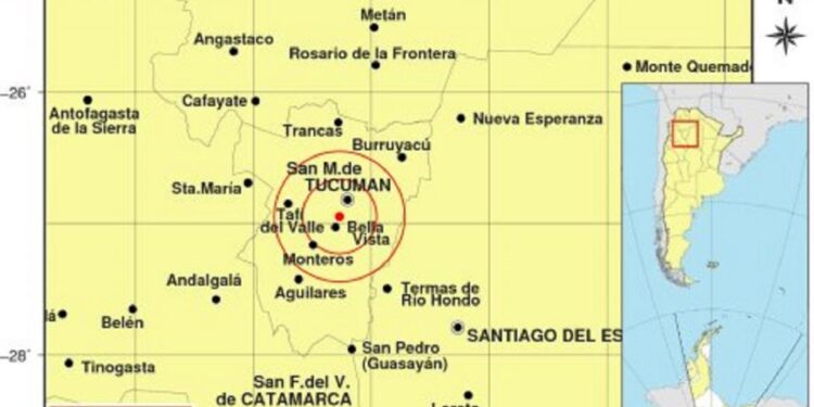 Un sismo de 3,7 grados sacudió a Tucumán durante la madrugada