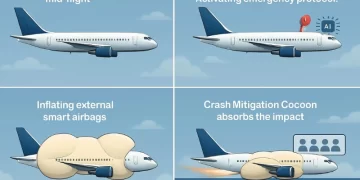 Ingenieros diseñan airbags impulsados por IA para aviones