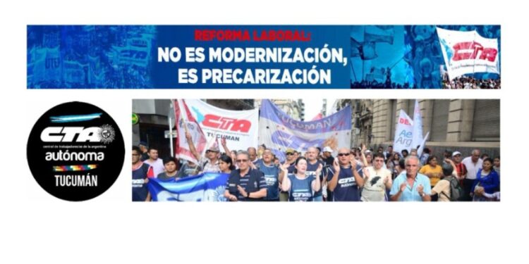 Marchan en contra de la Reforma Laboral