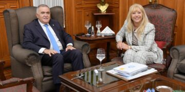 Jaldo y Chahla avanzan en un plan conjunto de obras contra inundaciones y mejoras urbanas