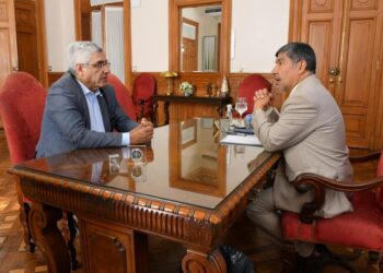 El vicegobernador Miguel Acevedo recibió al ministro Daniel Abad