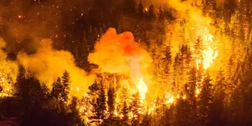 Incendios en Chubut: el fuego avanzó sobre la ruta 40 y la situación está descontrolada