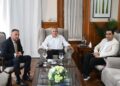 Jaldo recibió a autoridades de la Cámara legislativa
