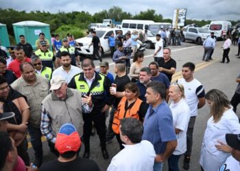 Jaldo recorrió La Madrid y supervisó la asistencia a las familias afectadas por la inundación