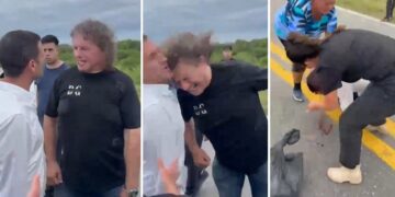 El diputado Federico Pelli de LLA fue agredido con un brutal cabezazo por un puntero peronista en La Madrid