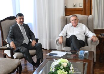 Jaldo y Acevedo analizaron temas de gestión y coordinaron acciones para asistir al Cottolengo Don Orione