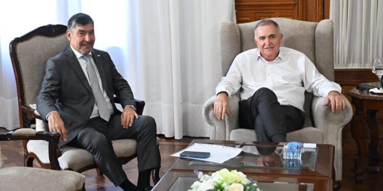 Jaldo y Acevedo analizaron temas de gestión y coordinaron acciones para asistir al Cottolengo Don Orione