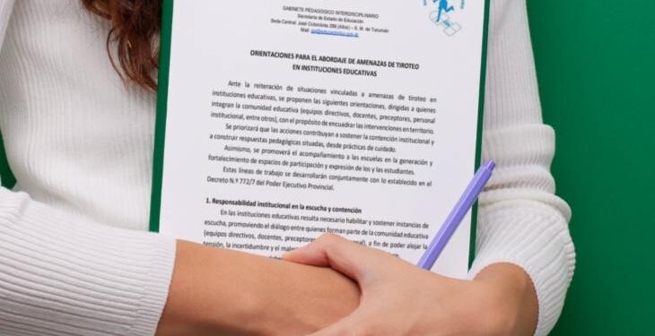 Educación elaboró una guía para el abordaje de amenazas de tiroteo en instituciones educativas