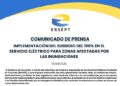 Ya está disponible el subsidio del 100% en el servicio eléctrico para zonas afectadas