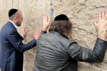El presidente Milei visitó el Muro de los Lamentos en Israel