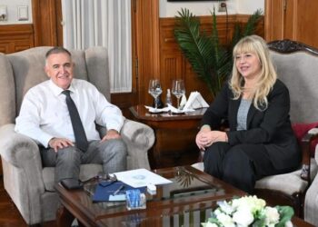 Rossana Chahla y Osvaldo Jaldo avanzan en una agenda común para la capital y coordinan obras, transporte y planificación