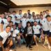 La Mona Jiménez llegó a Kansas City y la concentración argentina se convirtió en una fiesta