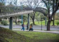 Por riesgo estructural: será removido el puente peatonal de avenida Benjamín Aráoz, a la altura del Lago San Miguel