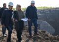 Rossana Chahla supervisó la obra hidráulica en el barrio 360 Viviendas, que ya tiene un avance del 60%