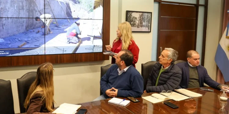 Rossana Chahla evaluó el avance de obras hidráulicas y acelera un plan de prevención de inundaciones