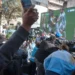 La Plaza Temática volvió a convertirse este martes en el punto de encuentro y cábala de los fanáticos de la Selección Argentina.
