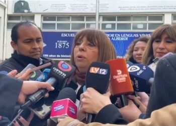 Montaldo habló de las obras en la Normal y sobre el paro que anunció UTA