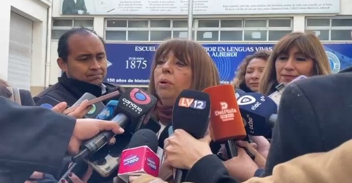 Montaldo habló de las obras en la Normal y sobre el paro que anunció UTA